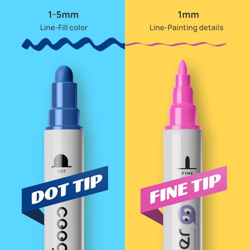 24 Paint Pens for Rock