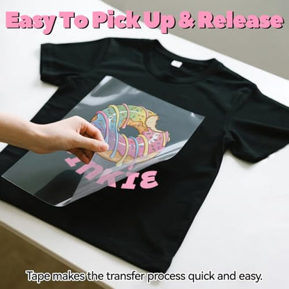 Pinkie Heat Transfer Tape for Inkjet Dark Transfer Paper for T Shirts (10 Count)