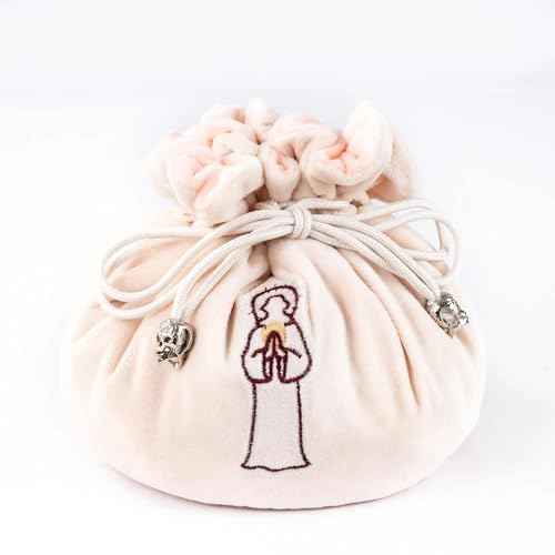 Large Dice Bags with Pockets Beige Storage Bag for DND RPG Games