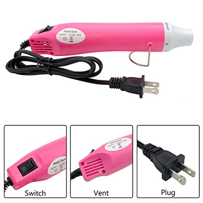 Heat Gun Mini Hot Air Gun for DIY Crafts Portable Heat Air Gun Tool for Embossing Shrink Wrapping Drying Paint