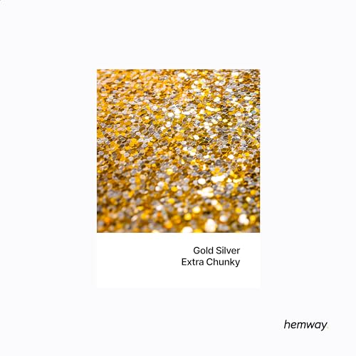 Resin Glitter Gold Silver 100g Extra Chunky (3.5 Ounce)