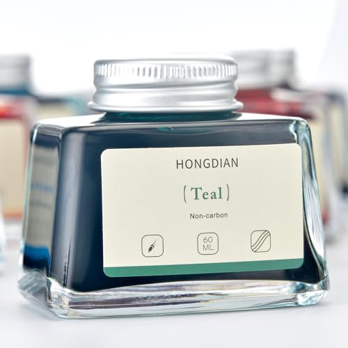 Hongdian Fountain Pen Bottled Ink Teal Color