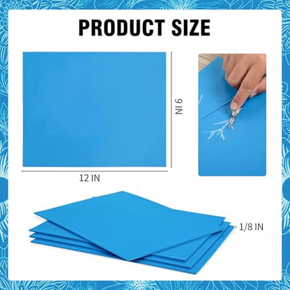 4 Pcs 9x12 Soft Linoleum Carving Block