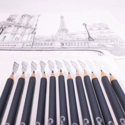 12 Count Assorted Graphite Pencil Drawing Set