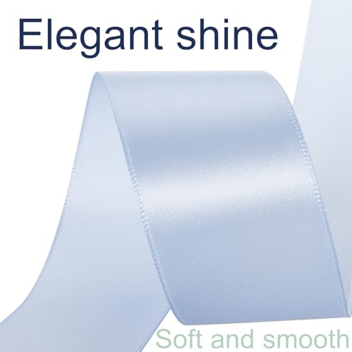 1-1/2 Inch Baby Blue Ribbon 50Yards – Perfect for Gift Wrapping