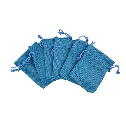 Pack Of 25 Burlap Gift Bags with Drawstring Linen Jewelry Pouches Wedding Hessian Jute Bags for Birthday and Treat Pouches Party Wedding Favors Gift