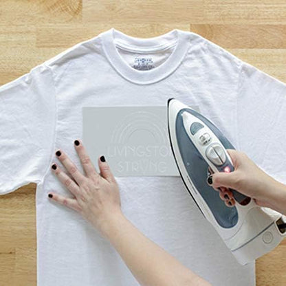 NuFun Activities Inkjet Printable Iron-On Heat TShirt Transfer Paper 11x17 (50, Light Fabrics)