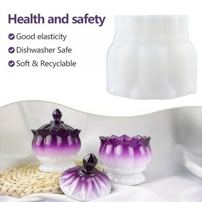Resin Jar Mold with Lid (2 Count)