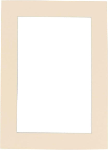 Pack of 25 Acid Free 11x14 Mats Bevel Cut for 8.5x11 Photos - Cream Precut Matboards For Pictures, Photos, Framing - 4-ply Thickness