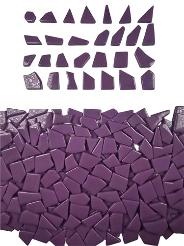 Irregular Glass Mosaic Tiles Bulk 500g Glossy and Iridescent Mosaic Glass Tiles for DIY Projects and Arts and Crafts Solid Colors and Mixes (263 Count)