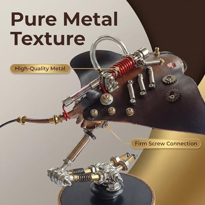 3D Metal Puzzles Model Kits for Adults Steampunk Mechanical Manta Ray 160+ Parts 2