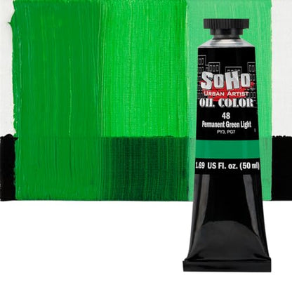 Oil Paint Permanent Green Light