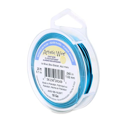 18 Gauge Silver Plated Tarnish Resistant Colored Copper Craft Wire