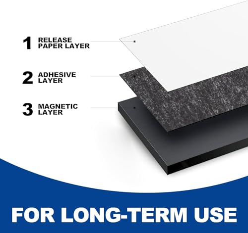Magnetic Strips with Adhesive Backing 6 Pack