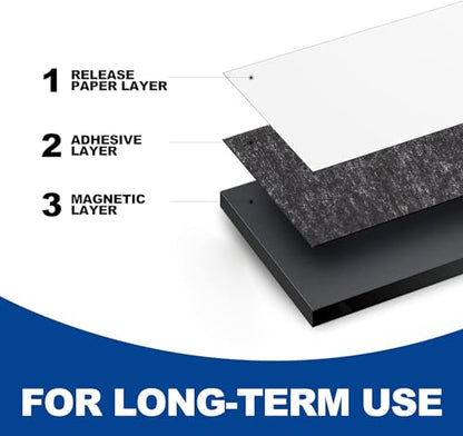 Magnetic Strips with Adhesive Backing 6 Pack