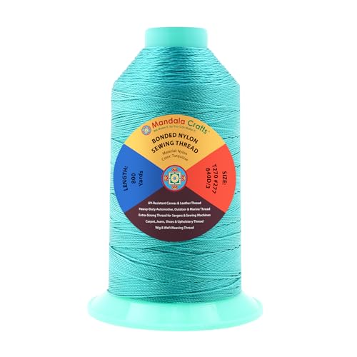 Size 277 840D T270 Turquoise Bonded Nylon Thread