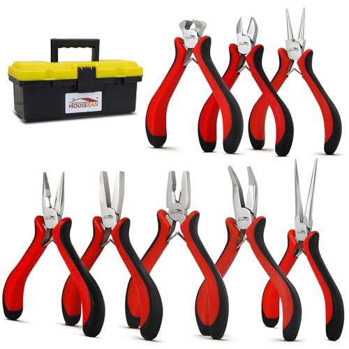 8 Piece Mini Jewelry Pliers Set (8 Count)