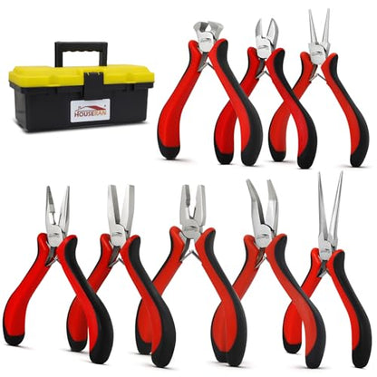 8 Piece Mini Jewelry Pliers Set (8 Count)