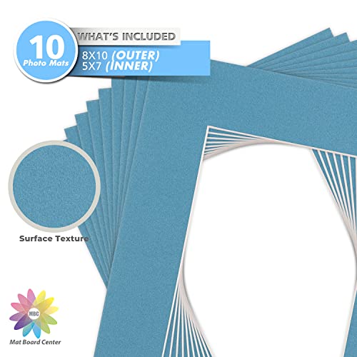 Mat Board Center 10 Pack 8x10 Photo Mats for 5x7 Picture