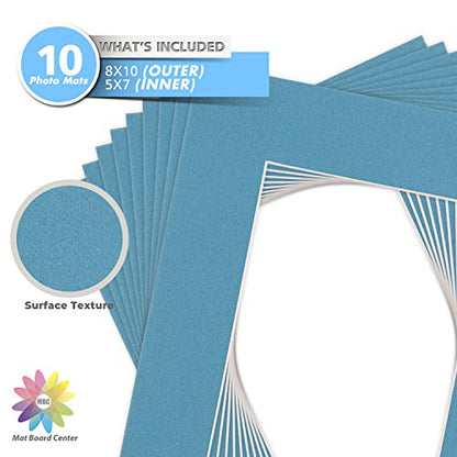 Mat Board Center 10 Pack 8x10 Photo Mats for 5x7 Picture