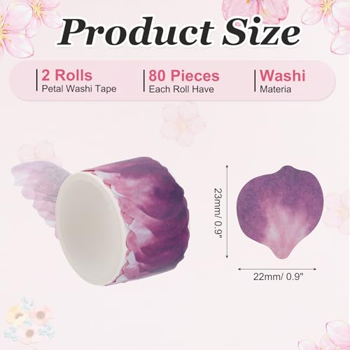 2 Rolls Petal Washi Tape