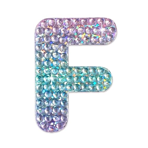 Sparkly Rhinestone Alphabet Letter Sticker F