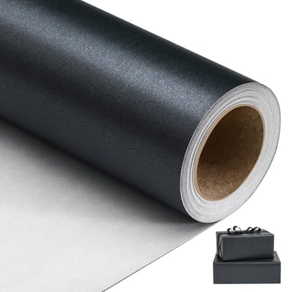 Carbon Black Matte Wrapping Paper (46.46 Sq Ft)