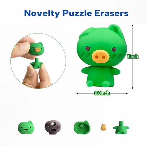 Animal Erasers for Kids (45 Count)