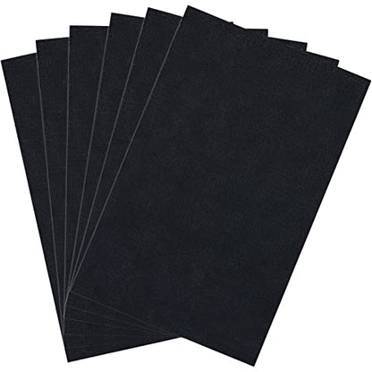 6 Pieces Aida Cloth 14 Count Black Cross Stitch Fabric