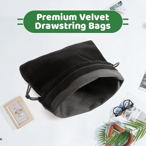 50 Pack Velvet Drawstring Bags (50 Count)