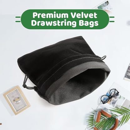 50 Pack Velvet Drawstring Bags (50 Count)