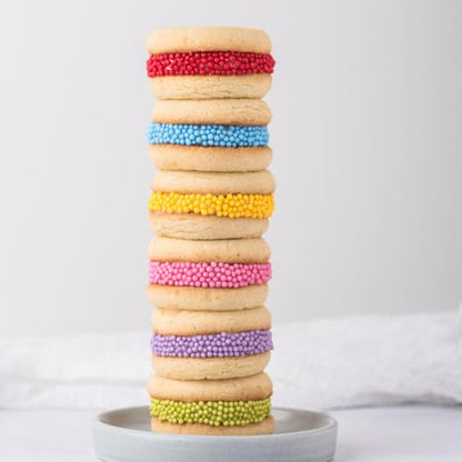 Dye Free Rainbow Nonpareils 6 Cell Set (2.75 Ounce)