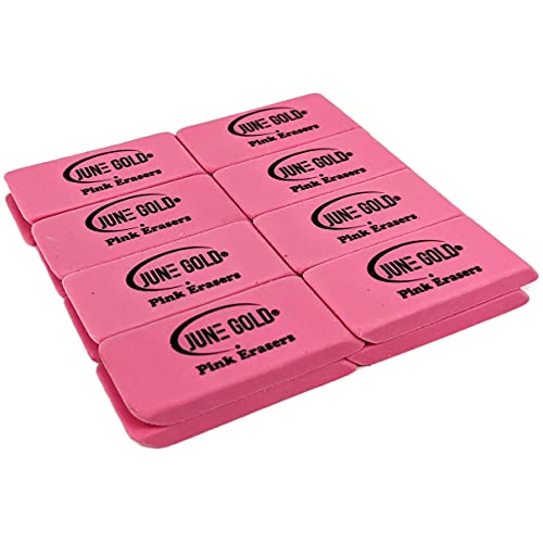 16 Pink Rubber Erasers (16 Count)
