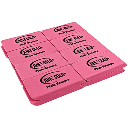 16 Pink Rubber Erasers (16 Count)