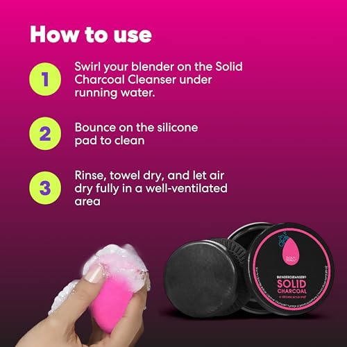 Original Pink + Blendercleanser Solid Charcoal Set (2 Count)