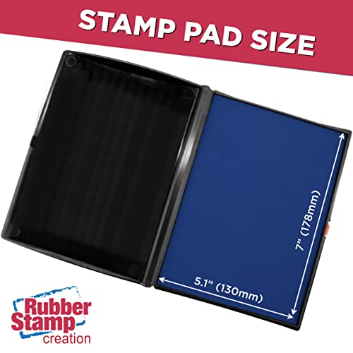 Large Premium Blue Ink Stamp Pad