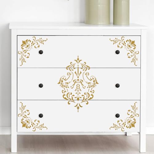 Damask Stencils for Walls 12inch Damask Stencil (10 Count)