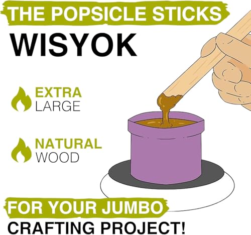 8" Jumbo Craft Sticks (300 Count)