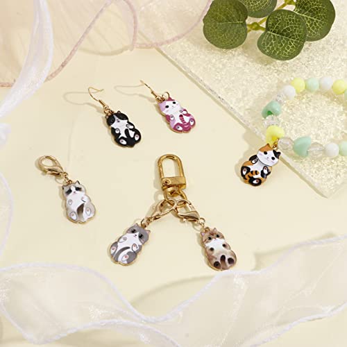 6Pcs Cat Stitch Marker Charms for Crocheting and Knitting