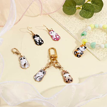 6Pcs Cat Stitch Marker Charms for Crocheting and Knitting