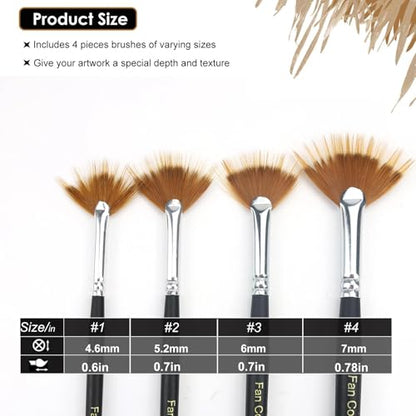 Fan Grainer Brush for Painting
