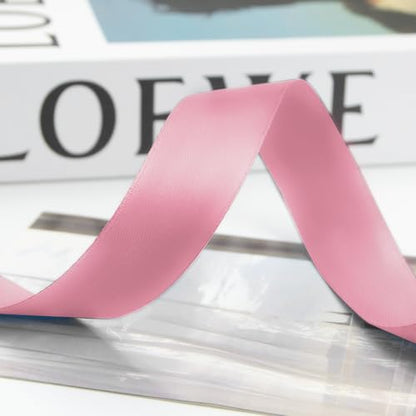1 Inch 100 Yards Satin Ribbon Dusty Pink (300 Foot)