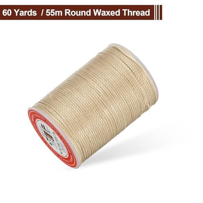 Leather Sewing Waxed Thread 0.8mm 60Yards