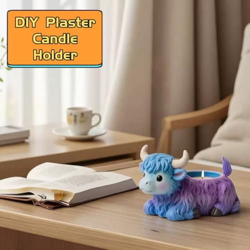 3D Highland Cow Mold for Plaster