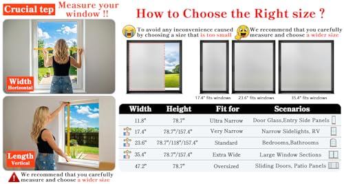 Frosted Glass Window Privacy Film with Tools
