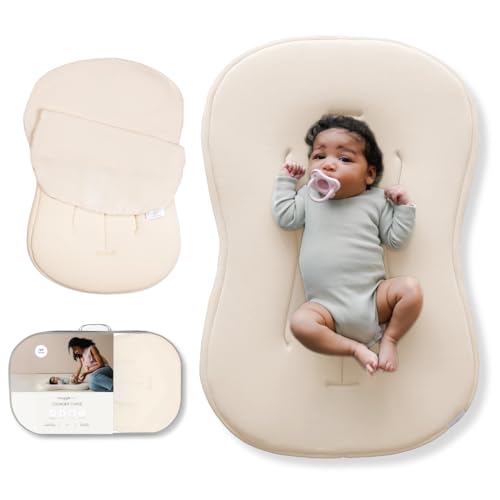 Organic Newborn Baby Infant Lounger Pillow & Travel Bag