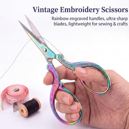 4 Pcs Small Embroidery Scissors (4 Count)