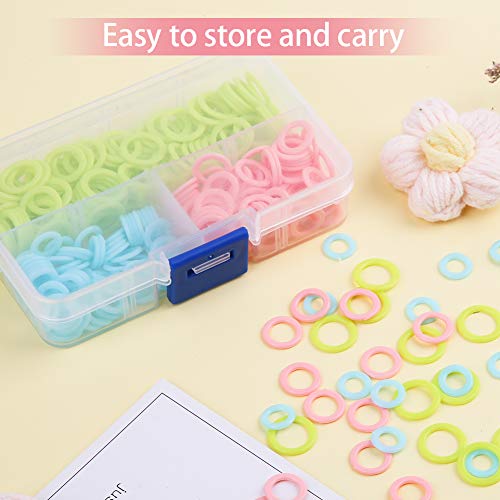 380 PCS Stitch Markers for Crocheting