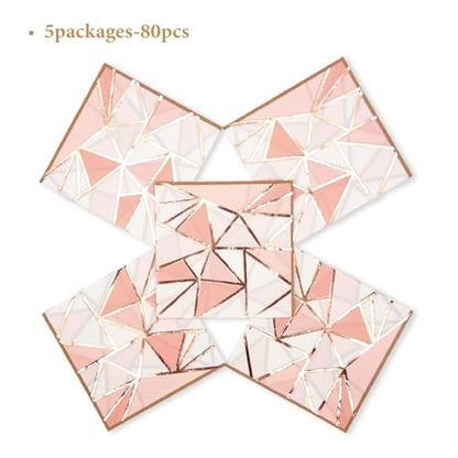 80 Pack Napkins Disposable Paper Towel Cocktail Dinner Party Decoration (80 Count)