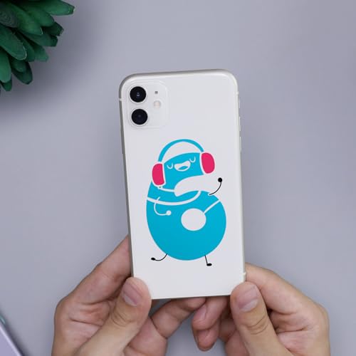 13inch x 15ft Sky Light Blue Smart Adhesive Permanent Vinyl Compatible with Cricut Explore and Maker Series Without Cutting Mats
